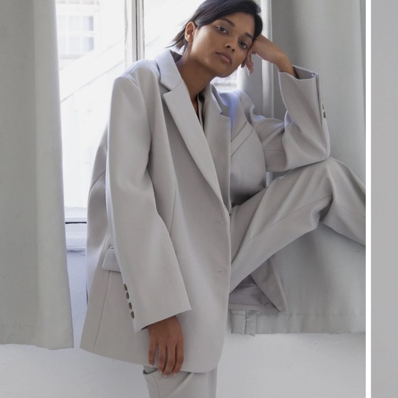 The Frankie Shop Jackets & Blazers - THE FRANKIE SHOP GRAY BEA BLAZER